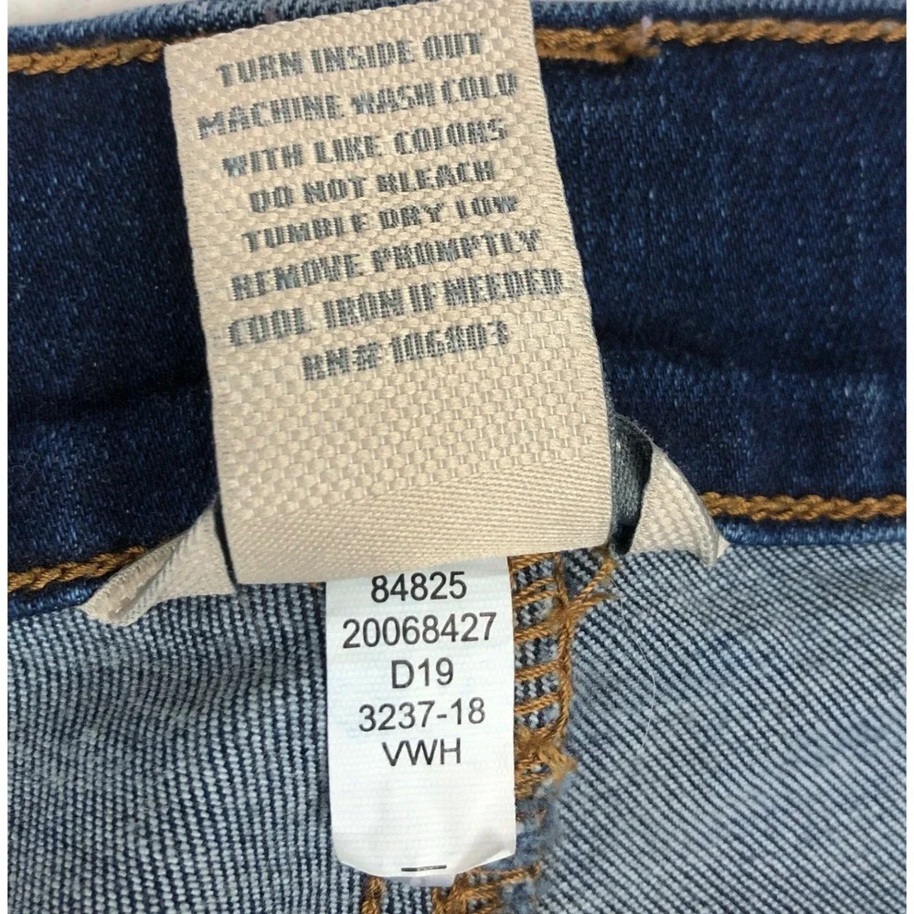 Duluth Trading Co Womens 20W Regular Skinny Jeans Dark Wash Indigo Stretch Denim